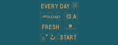 Fresh Start Quote Facebook cover Image Preview