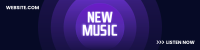 New Music Button LinkedIn Banner Image Preview