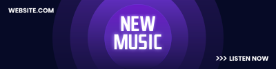 New Music Button LinkedIn banner Image Preview