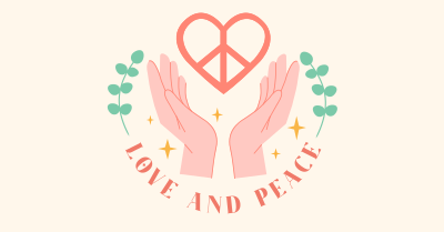 Love and Peace Facebook ad Image Preview