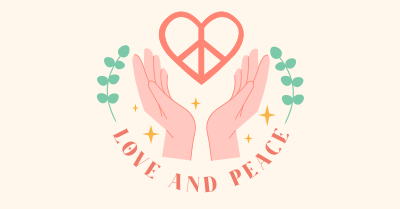 Love and Peace Facebook Ad Image Preview