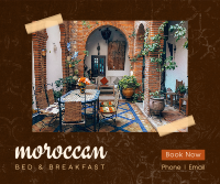 Moroccan BNB Facebook Post Design