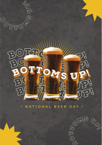 Bottoms Up this Beer Day Flyer Image Preview