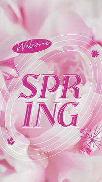 Floral Welcome Spring TikTok video Image Preview