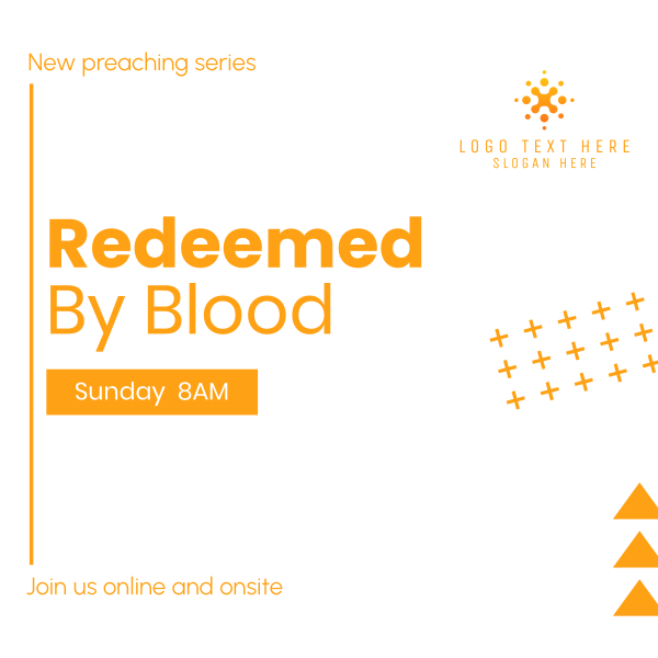 Redeemed by Blood Instagram Post Design Image Preview