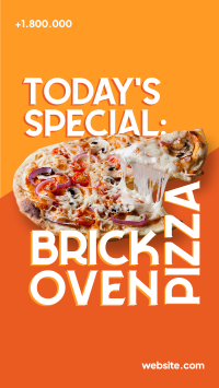 Brick Oven Pizza Facebook Story Design