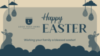 Easter Ornaments Facebook Event Cover Design