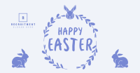 Easter Bunny Wreath Facebook ad Image Preview