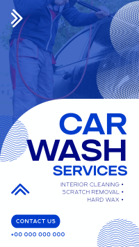 Minimal Car Wash Service Instagram reel Image Preview