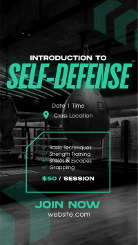 Self-defense Training Class TikTok Video Preview