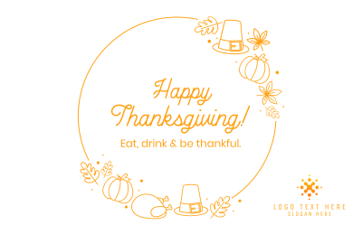 Thanksgiving Holiday Pinterest board cover Image Preview