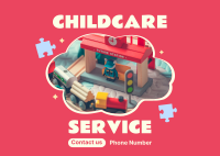 Childcare Daycare Service Postcard Preview