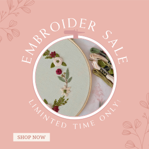Embroidery Sale Instagram Post Image Preview
