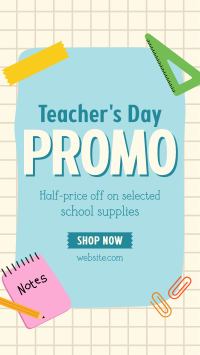 Teacher's Day Deals Facebook story Image Preview