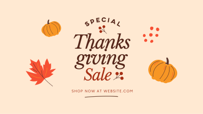 Thanksgiving Sale Facebook event cover Image Preview