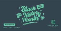 Fun Black History Month Facebook ad Image Preview