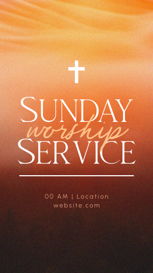 Blessed Sunday Service Facebook story Image Preview