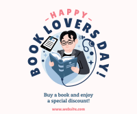 Book Lovers Day Sale Facebook Post Design