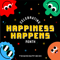 Share Happiness Instagram Post Design