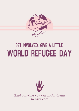 World Refugee Day Dove Flyer Image Preview