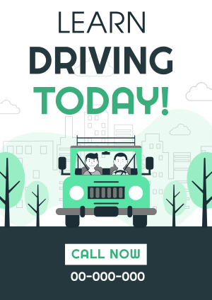 Driving Lesson Program Flyer Image Preview