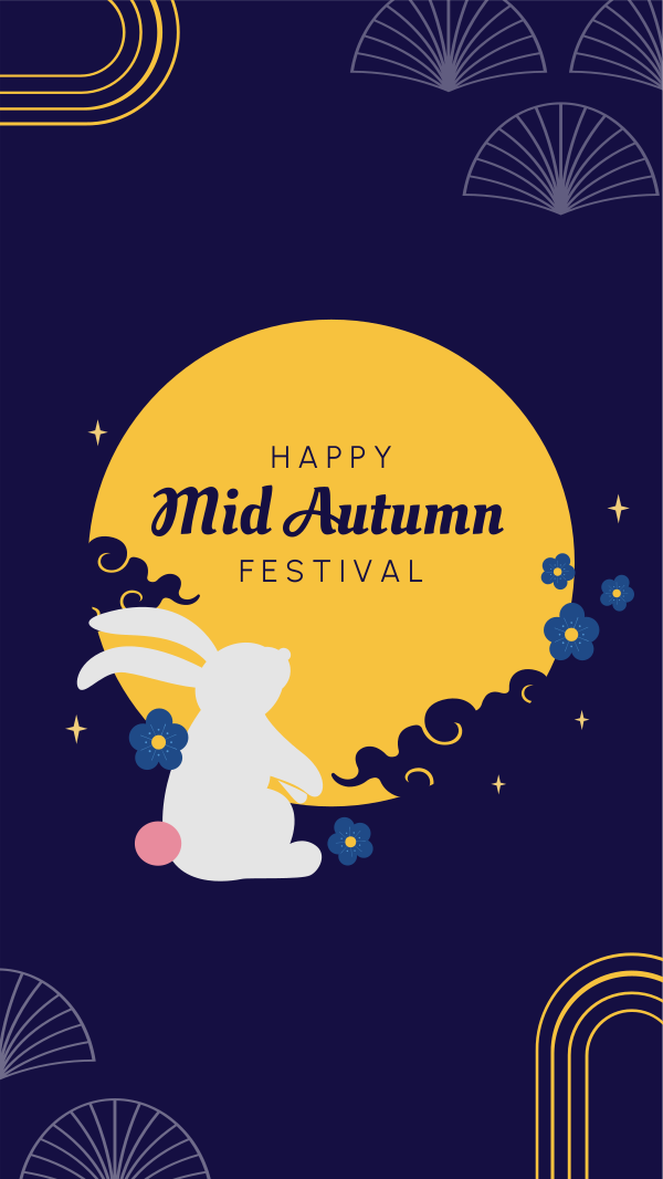 Mid Autumn Festival Facebook Story Design Image Preview