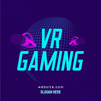 VR Gaming Headset Instagram Post Design