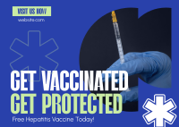 Get Hepatitis Vaccine Postcard Image Preview