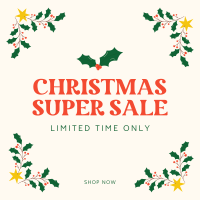 Christmas Super Sale Instagram post Image Preview