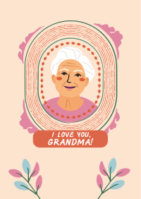 Greeting Grandmother Frame Flyer Image Preview