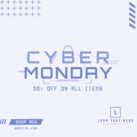 Cyber Shopping Spree Instagram Post Design