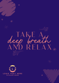 Take a deep breath Poster Design