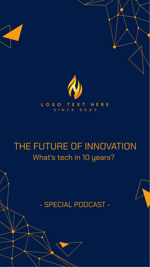 Technology Podcast Instagram Story Design Image Preview