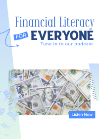 Financial Literacy Podcast Poster Preview