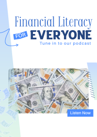 Financial Literacy Podcast Poster Image Preview