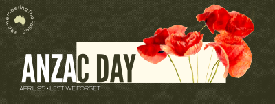 Anzac Halftone Facebook cover Image Preview