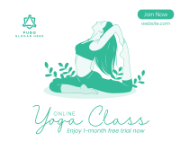 Online Yoga Class Facebook post Image Preview