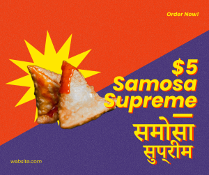 Samosa Supreme Facebook post Image Preview