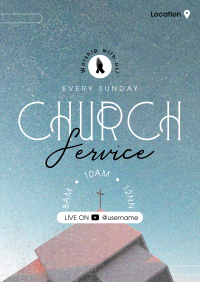 Worship with us Poster Design