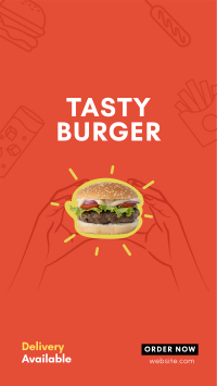 Burger Home Delivery Instagram Story Design