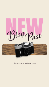 Simple Aesthetic Blog TikTok Video Image Preview