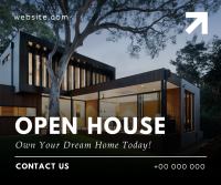 Modern Open House Today Facebook Post Design
