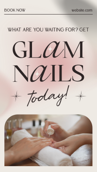 Elegant Nail Salon Facebook Story Design