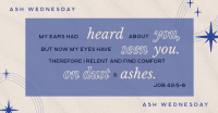 Lines and Squares Ash Wednesday Facebook ad Image Preview