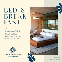 Bed & Breakfast Instagram Post Design