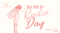 Radio Day Mic Facebook Event Cover Design