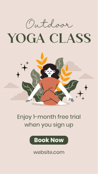 Outdoor Yoga Class Instagram story Image Preview