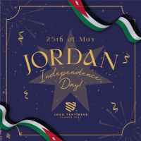 Jordan Independence Ribbon Instagram Post Design