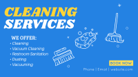 Professional Cleaning Service Facebook Event Cover Image Preview