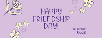 Floral Friendship Day Facebook cover Image Preview